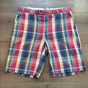 Ralph Lauren Madras Plaid Men's Shorts ! Size 34